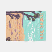 Joshua Tree National Park Tule Springs  Fleece Deken (Voorkant (Horizontaal))
