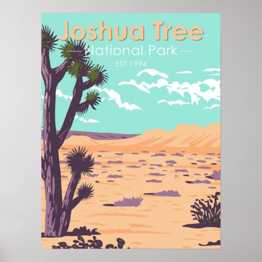 Joshua Tree National Park Tule Springs  Poster (Voorkant)