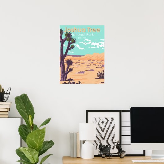 Joshua Tree National Park Tule Springs  Poster (Thuiskantoor)