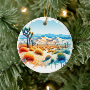 Joshua Tree National Park Turkey Flats Sand Dunes Keramisch Ornament