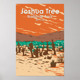 Joshua Tree National Park Turkey Flats Sand Dunes Poster