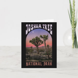 Joshua Tree National Park, Vintage van Californië Kaart