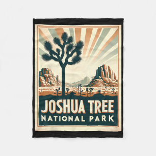 Joshua Tree National Park Vintage Wandelen Kampere Fleece Deken