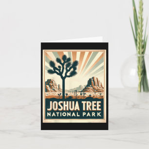 Joshua Tree National Park Vintage Wandelen Kampere Kaart