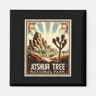 Joshua Tree National Park Vintage Wandelen Kampere Magneet