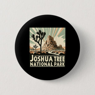 Joshua Tree National Park Vintage Wandelen Kampere Ronde Button 5,7 Cm