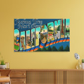 Joshua Tree Nat'l Park, CA - grote letterscènes Canvas Afdruk (Insitu (Woonkamer))