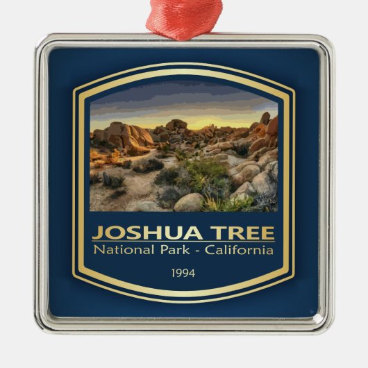 Joshua Tree NP (PF1) Metalen Ornament (Voorkant)