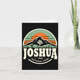 Joshua Tree Retro Vintage Hiking Camping Californi Kaart