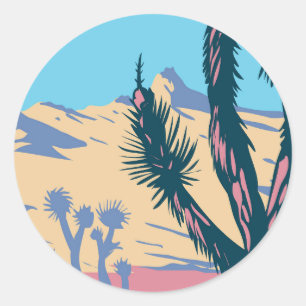 Joshua tree ronde sticker