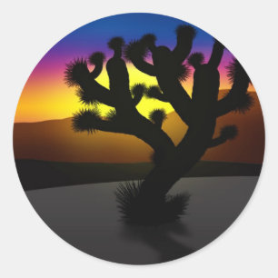Joshua Tree Ronde Sticker
