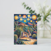 Joshua Tree Van Gogh Desert Wildlife Jackrabbit Briefkaart (Staand voorkant)