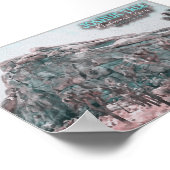 JOSHUA TREE WATERVERF - VERENIGDE STATEN VAN CALIF POSTER (Hoek)