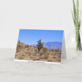 Joshua Trees, Désert de Mojave, Carte de voeux (Dos)