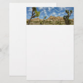 Joshua Trees en Blue Sky woestijnlandschap Briefpapier (Voorkant / Achterkant)