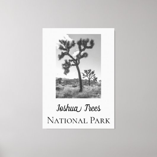 Joshua Trees Nationaal Park Canvas Afdruk (Voorkant)