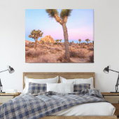 Joshua Trees Sunrise Canvas Afdruk (Insitu (Slaapkamer))