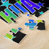 "JOSHUA" voornaam, geun "HAPPY BIRTHDAY" Legpuzzel (Zijkant)