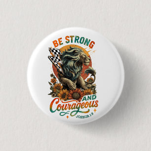 Joshus 1:9 ronde button 3,2 cm