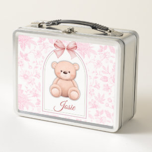 Josie Aangepaste Roze Teddybeer Nursery Design