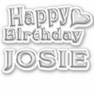 Josie Happy Birthday Autocollants