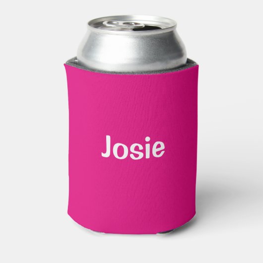 Josie (naam) Cranberry Blikjeskoeler (Blikje Achterkant)