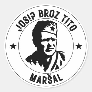 Josip Broz Tito Maršal Ronde Sticker