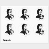 Josip Broz Tito Ronde Sticker (Vel)