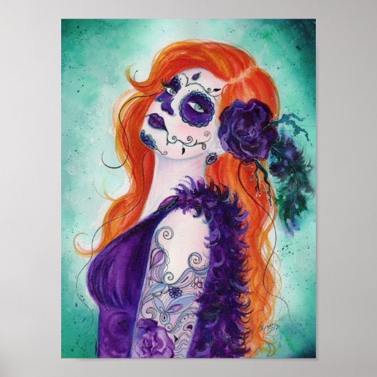 Joslyn Day of the dode poster print van Renee (Voorkant)