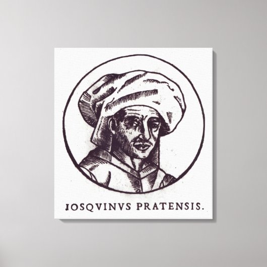 Josquin des Pres Canvas Afdruk (Voorkant)