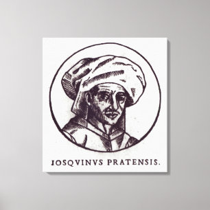 Josquin des Pres Canvas Afdruk