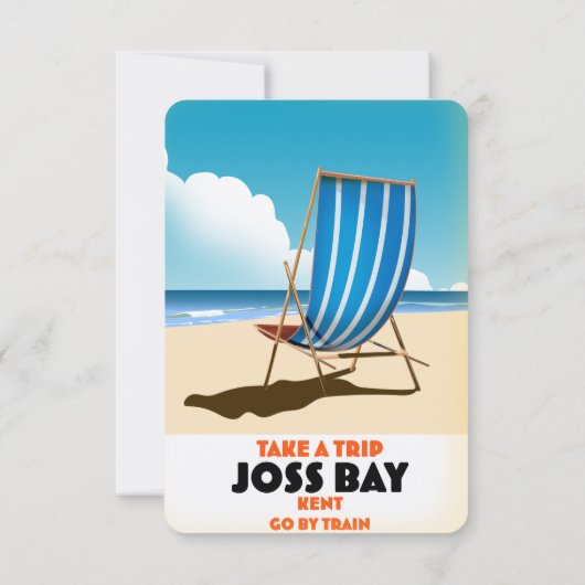 Joss Bay Kent reisposter. Magneet (Achterkant)