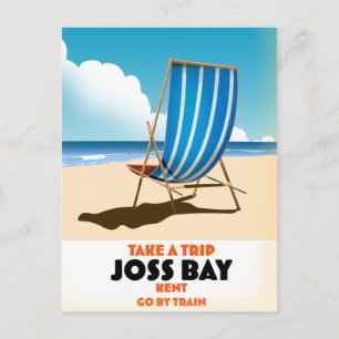 Joss Bay Kent vintage stijl reisposter. Briefkaart