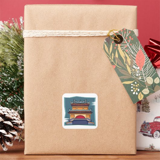 Joss House Vierkante Sticker