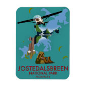 Jostedalsbreen Nationaal Park Vluchtposter Magneet (Verticaal)