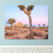 Josua Trees Sunrise Canvas Afdruk (Insitu (Houten vloer))