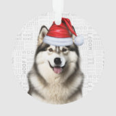 Jote Alaskan Malamute Chien de Noël (dos)