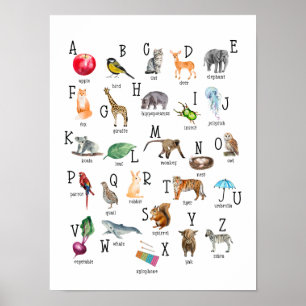 Jote Alphabet ABC Poster éducatif