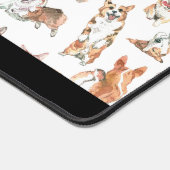 Jote aquarelle Corgi Chien Motif Monogramme (Coin)