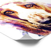 Jote Basset Hound Dog Face Poster (Coin)