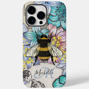 Jote Bee floral Botanique coque iphone monogramme