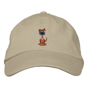 Jote Brown Chien Chien Brodé Casquette