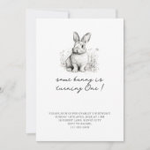 Jote Bunny Pâques Invitation Anniversaire (Devant)