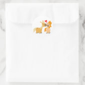 Jote Cartoon Ponies in Love autocollant (Sac)
