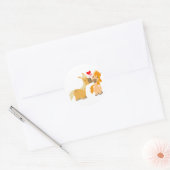 Jote Cartoon Ponies in Love autocollant (Enveloppe)