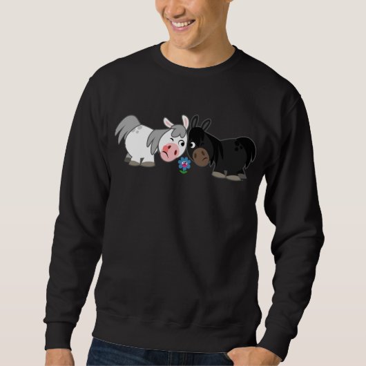 Jote Cartoon Ponies Standoff Sweatshirt (Devant)