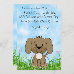 Jote Chien Chien et Fleurs Brown Invitation Baby s
