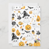 Jote Éffrayant Fantôme Halloween Invitation de la (Dos)