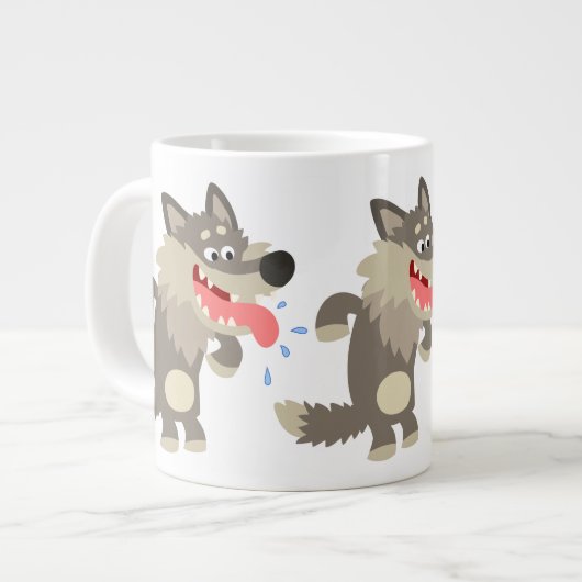 Jote Fameux Cartoon Wolf Jumbo Mug (Devant gauche)
