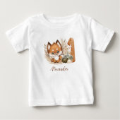 Jote Fox Automne 1er Anniversaire T-shirt bébé (Devant)